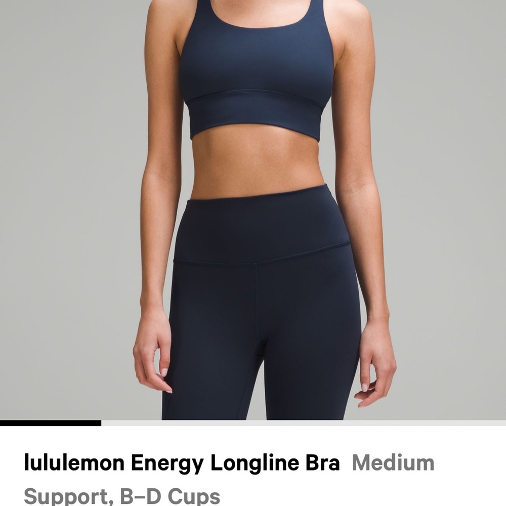 lululemon athletica Energy Longline Bra - Black